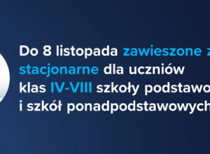 Zawieszenie zajęć stacjonarnych dla uczniów klas IV-VIII